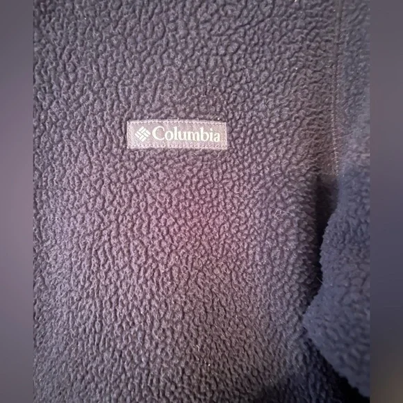 Columbia Black Fleece Jacket Size Large - Picture 3 of 11